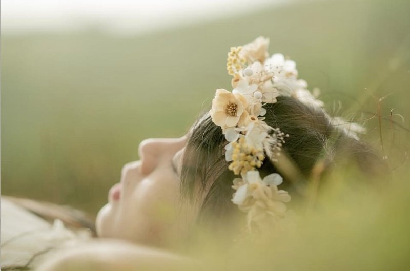 定制花礼 - 自然风格永生花冠 - 干燥花/捧花 - 植物．花 多色