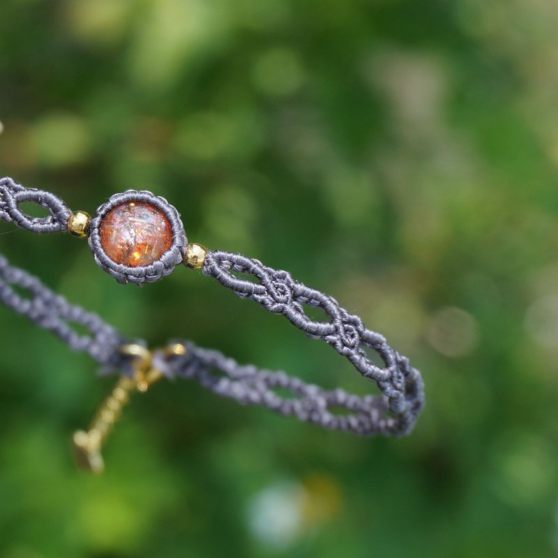 MS CHILDREN 原创设计 金太阳石 精致细腻 真丝编织手链 手环 - 手链/手环 - 丝．绢 