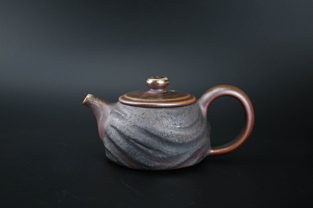 手工制作柴烧正把壶－经典款 【臻麟陶艺】 - 茶具/茶杯 - 陶 