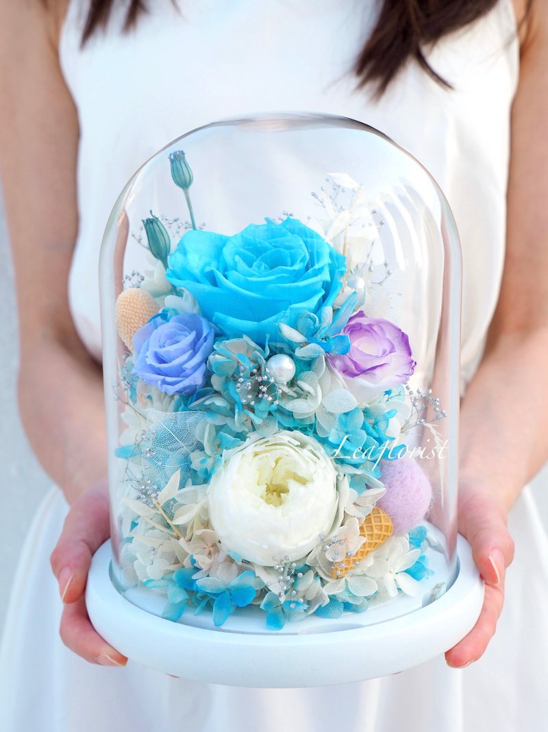 圣诞礼物 情人节 永生花玻璃瓶花礼 2色可选 - 干燥花/捧花 - 植物．花 