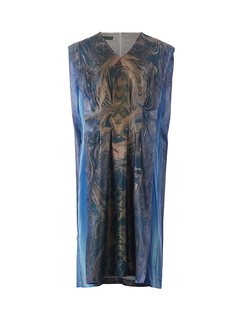 Landscape 印花洋装 - 洋装/连衣裙 - 丝．绢 多色