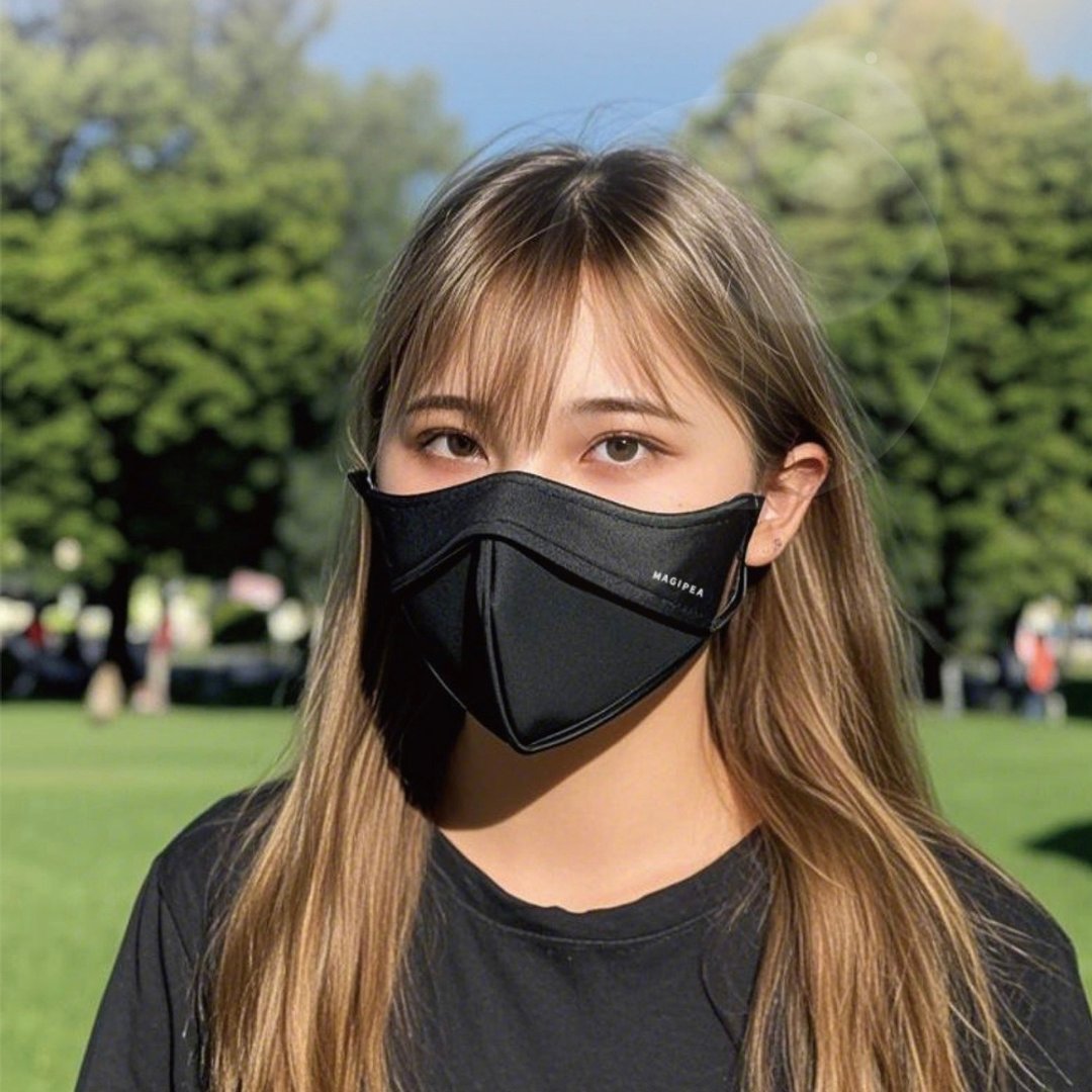 美极品 【抗UV防风小脸口罩】UPF50  3D立体小脸设计 防晒 面罩 - 口罩 - 其他材质 黑色