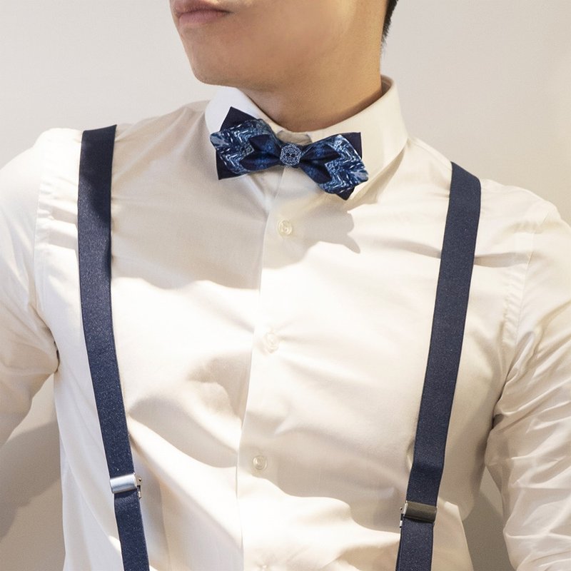 蓝色蓝宝石煲呔 Bow Tie - 领结/领巾 - 其他人造纤维 