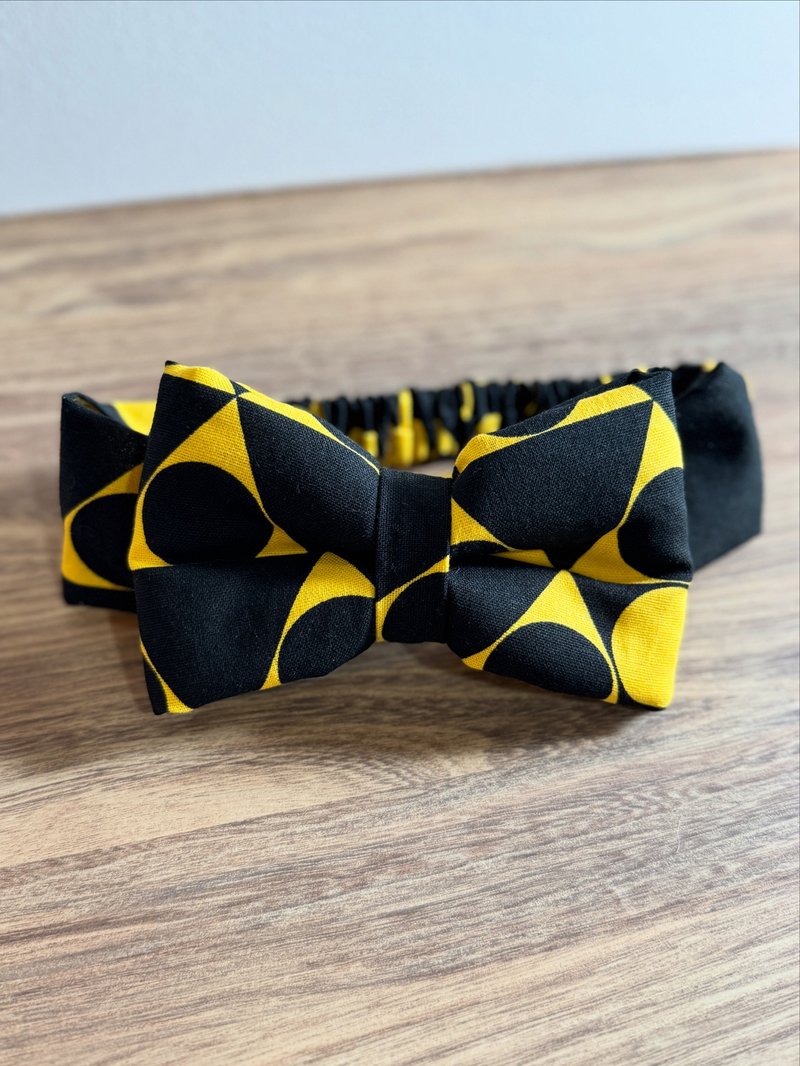 几何 宝宝发带 - 婴儿帽/发带 - 棉．麻 黑色