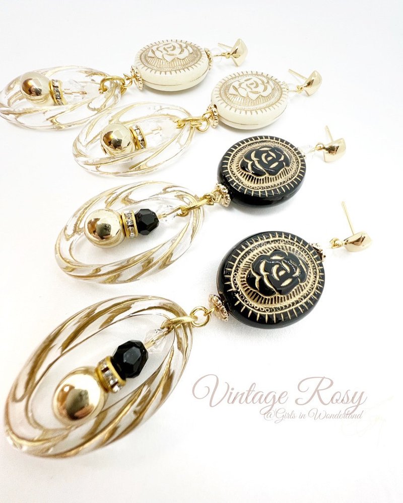 |波希米亚民族风 |打卡复古风 x 民族风 • 转珠耳饰 • 925耳针 - 耳环/耳夹 - 其他金属 多色