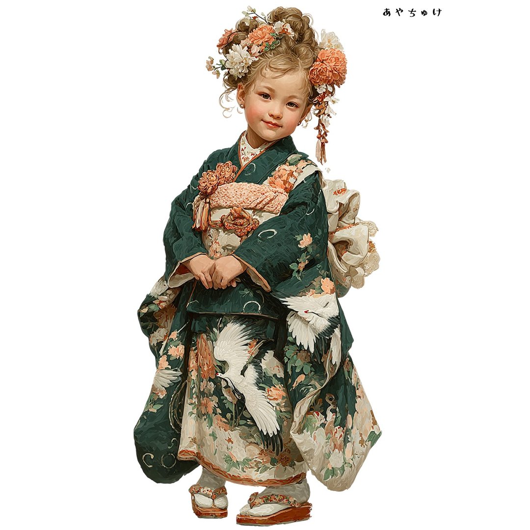 【12月新品4】07-114-0272 人物贴纸 和服复古 - 贴纸 - 纸 