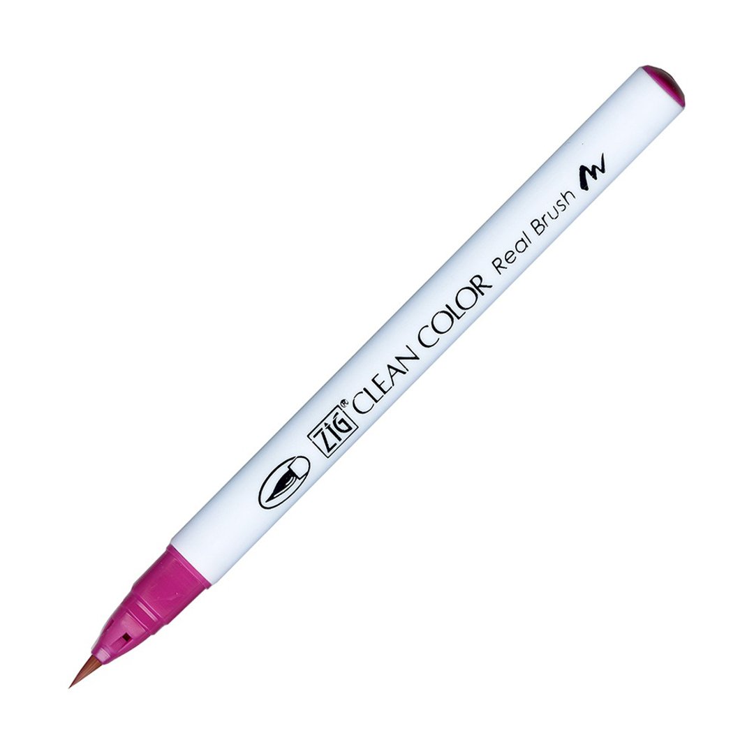 【Kuretake 日本吴竹】ZIG 彩绘毛笔 Dark Pink - 其他书写用品 - 塑料 粉红色