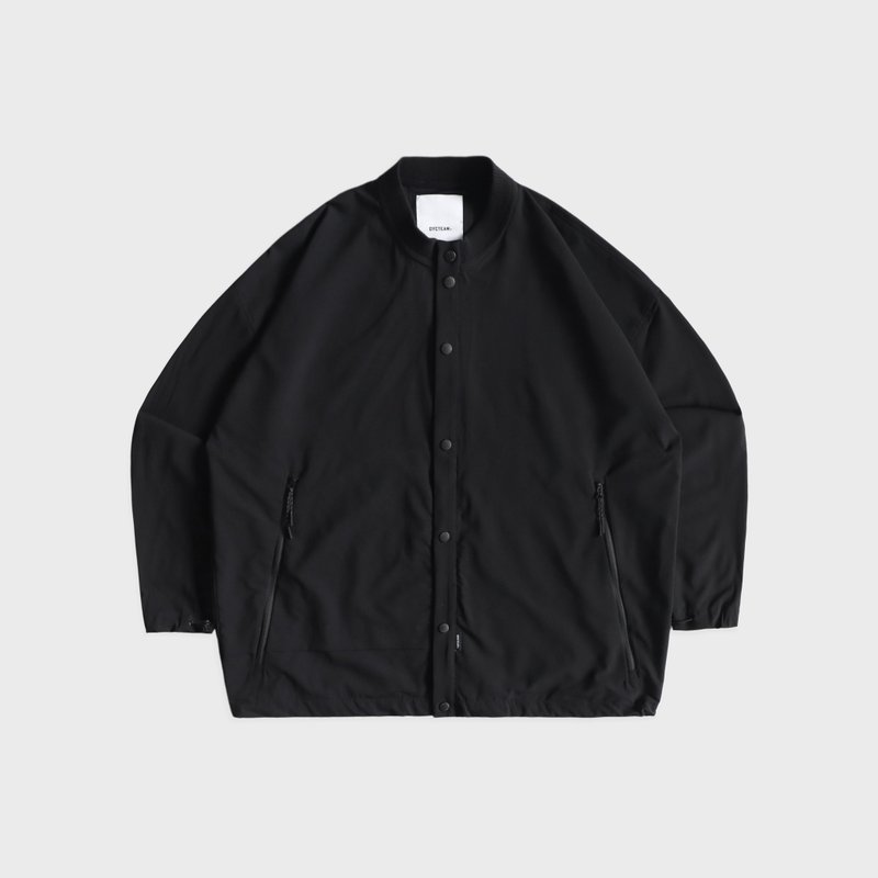 DYCTEAM - See-through Crew Neck Shirt Jacket (black) - 男装外套 - 其他材质 黑色