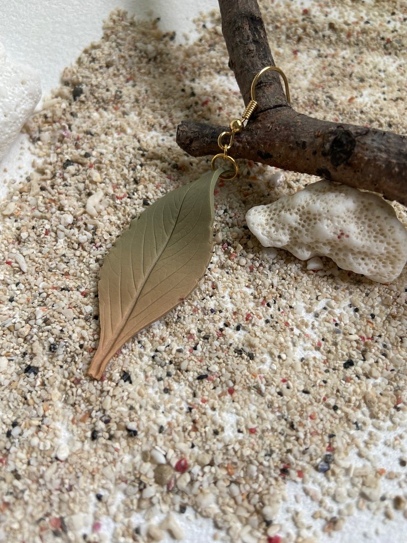 秋冬 手作耳环耳夹 - 耳环/耳夹 - 其他材质 