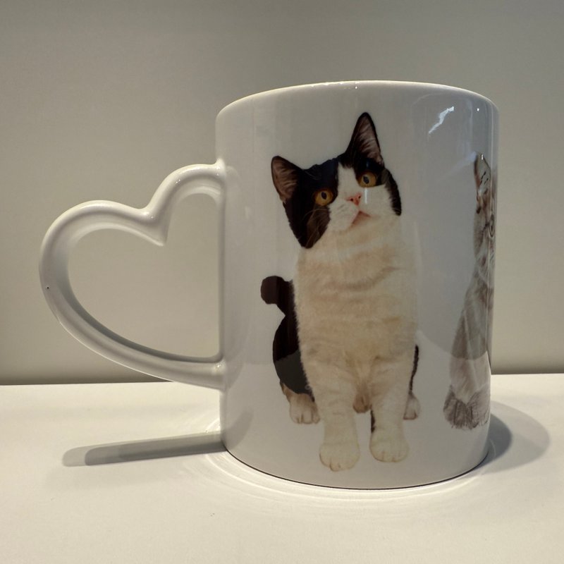 陶瓷马克杯   |  双猫咪 - 咖啡杯/马克杯 - 陶 