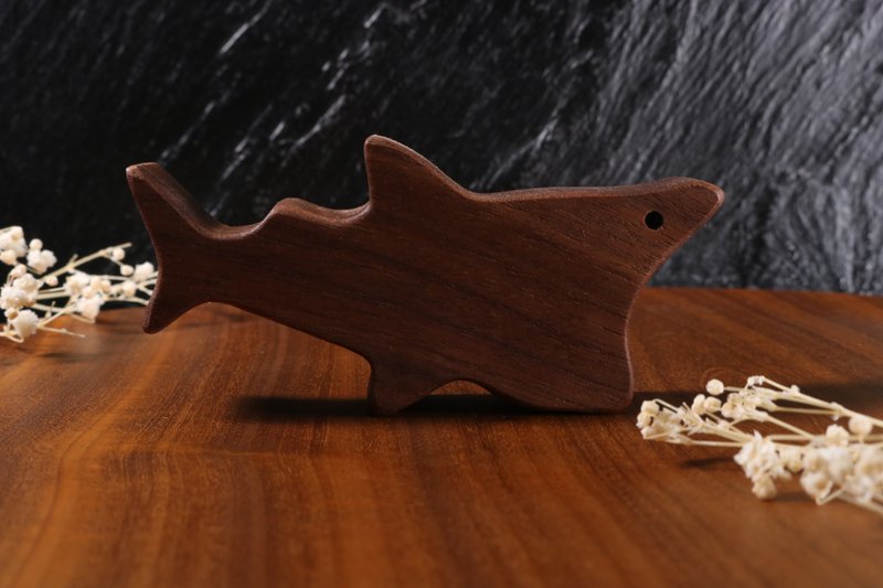 疗愈系木偶 x 心愈伙伴 - 姥鲨 - 玩偶/公仔 - 木头 咖啡色