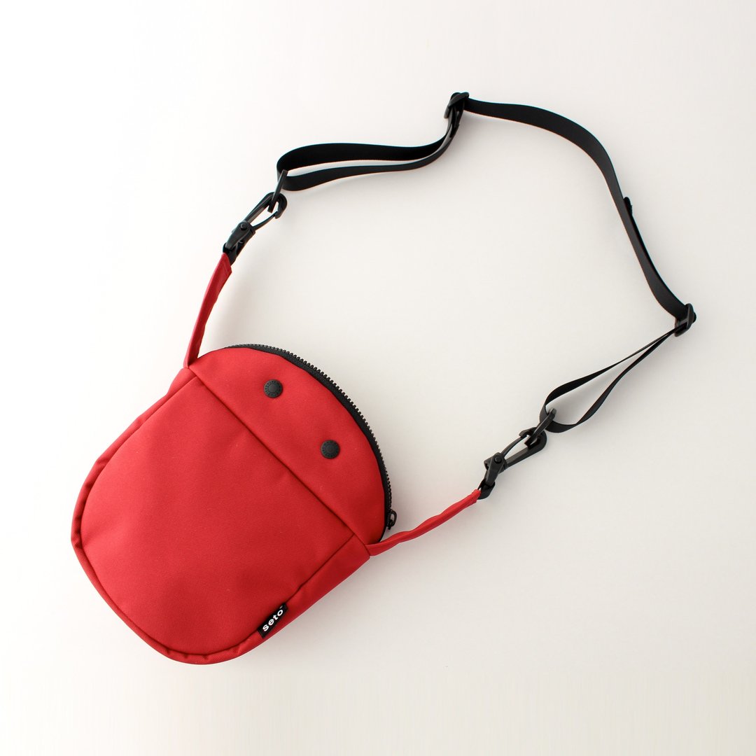 seto / creature bag / thick /  Small / Taiko-sagari / Red - 侧背包/斜挎包 - 聚酯纤维 红色