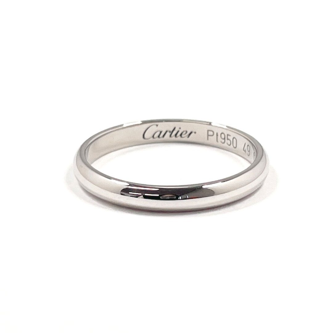 【日本直送 中古美品】8.5号 卡地亚 CARTIER 戒指 1895 婚戒 Pt950铂金 银色 HQ6404 - 戒指 - 贵金属 银色