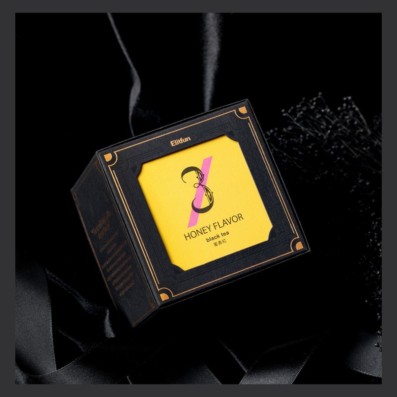 蜜香红茶・甜郁蜜果・可回冲3壶 |礼盒茶包10入 - 茶 - 纸 黄色