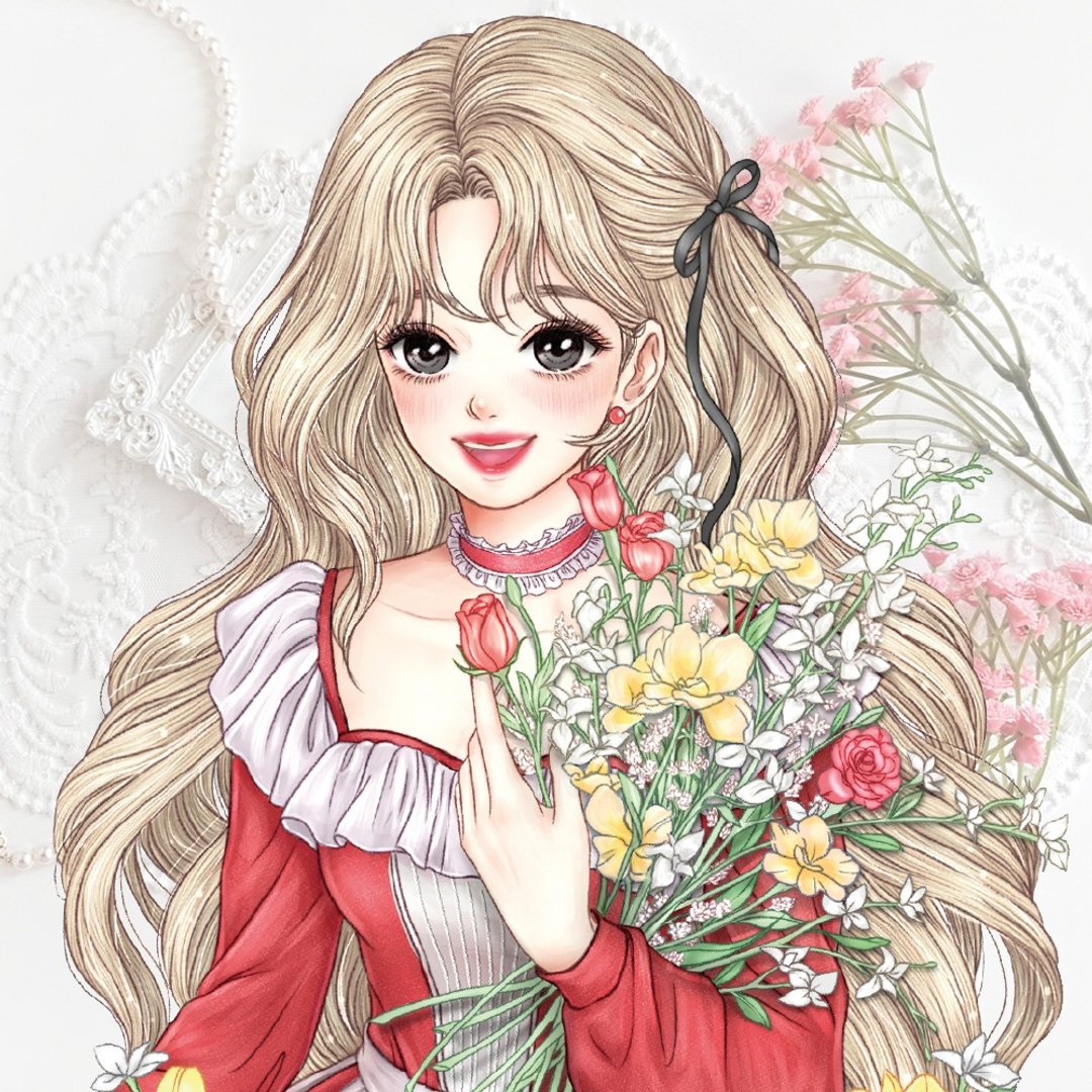吉娜花朵贴纸 - 贴纸 - 纸 