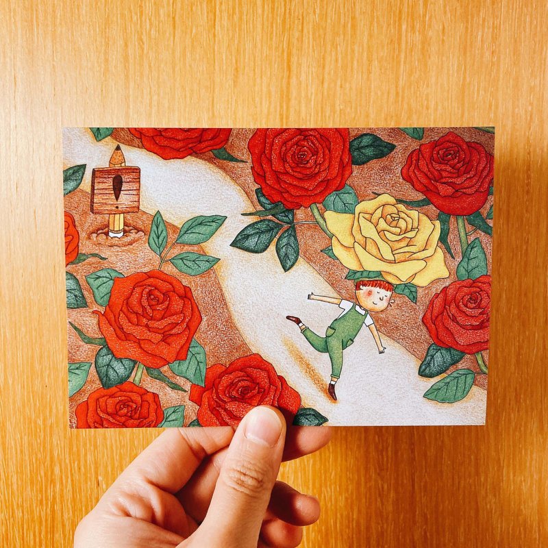 惊叹明信片 / 引号玫瑰 - 卡片/明信片 - 纸 