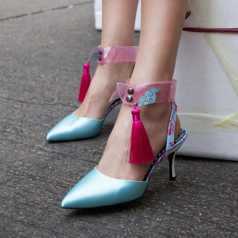 | HOA | 小尖头可拆领后抽高跟鞋 | 绿色 | 5245 | - 高跟鞋 - 其他人造纤维 