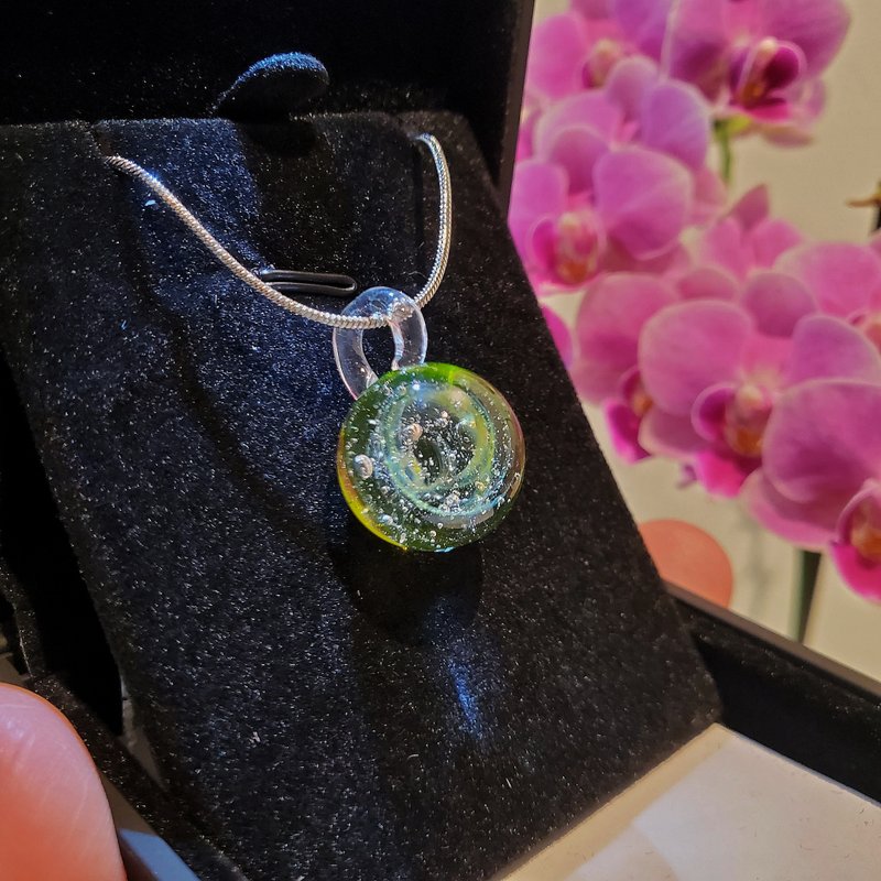 母乳宇宙琉璃坠子(15mm)(母乳琉璃/母乳纪念品/母乳饰品)(含礼盒) - 其他 - 玻璃 白色