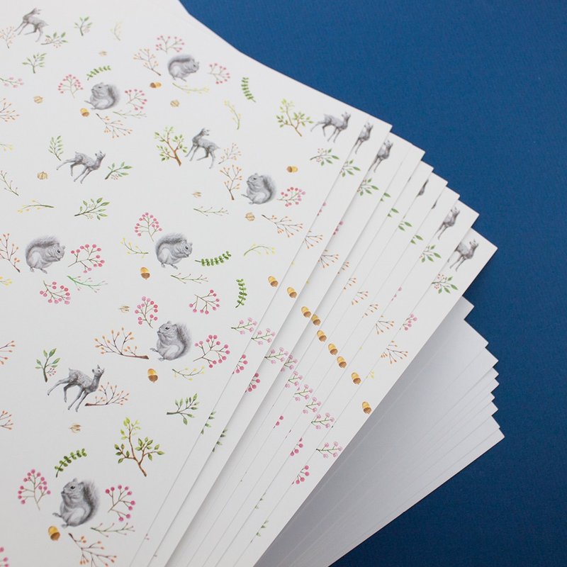 4K包装纸 - ZOO -10张入 - 包装材料 - 纸 卡其色