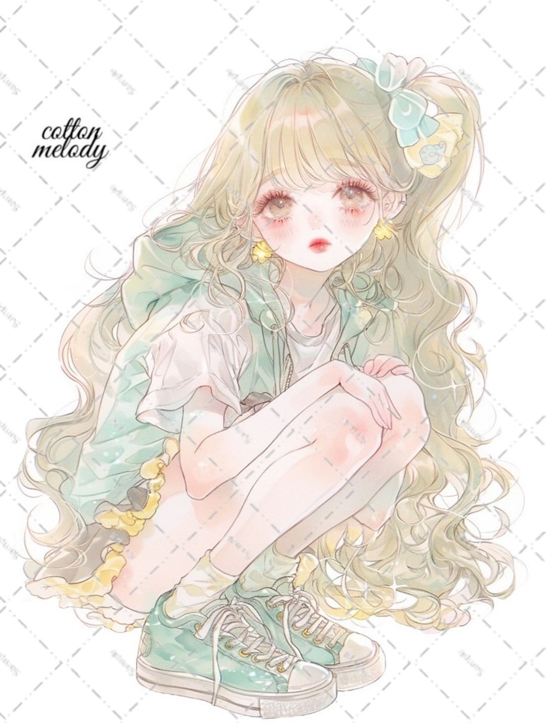 原创贴纸 no.6983 人物贴纸 原创贴纸 人物贴纸 女孩贴纸 原创人物贴纸 - 贴纸 - 纸 