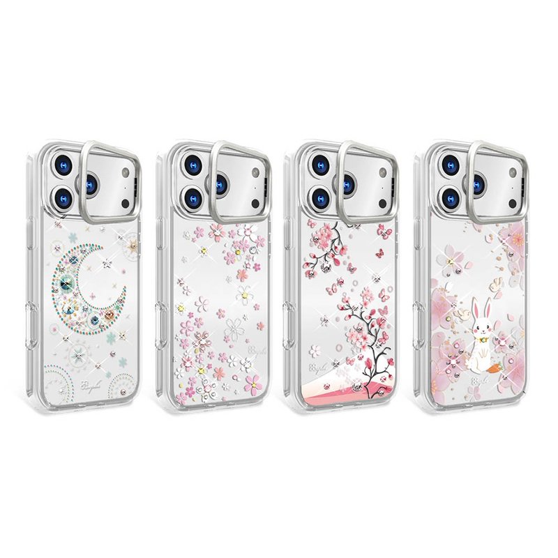 apbs iPhone 17/16 军规防摔隐形立架水晶彩钻手机壳-多图可选5 - 手机壳/手机套 - 其他材质 多色