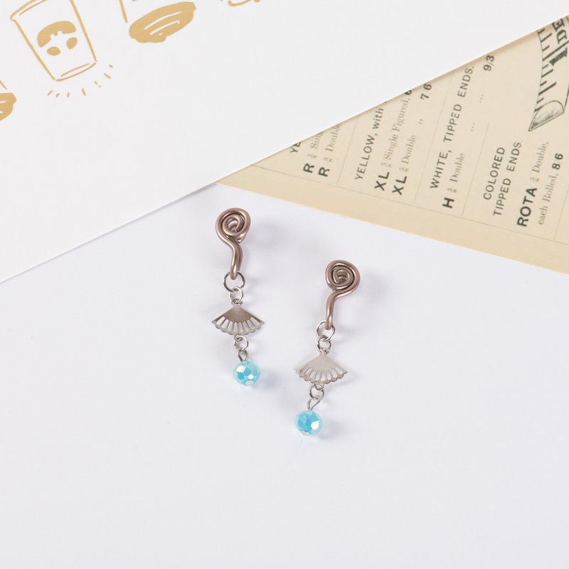 明明是温柔的 无痛耳夹 - 耳环/耳夹 - 陶 