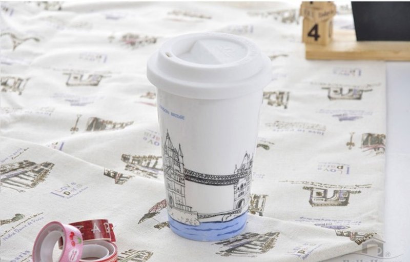 JB Design 我不是纸杯~ 城市风情系列 双层陶瓷杯_英国 伦敦铁桥 - 咖啡杯/马克杯 - 瓷 