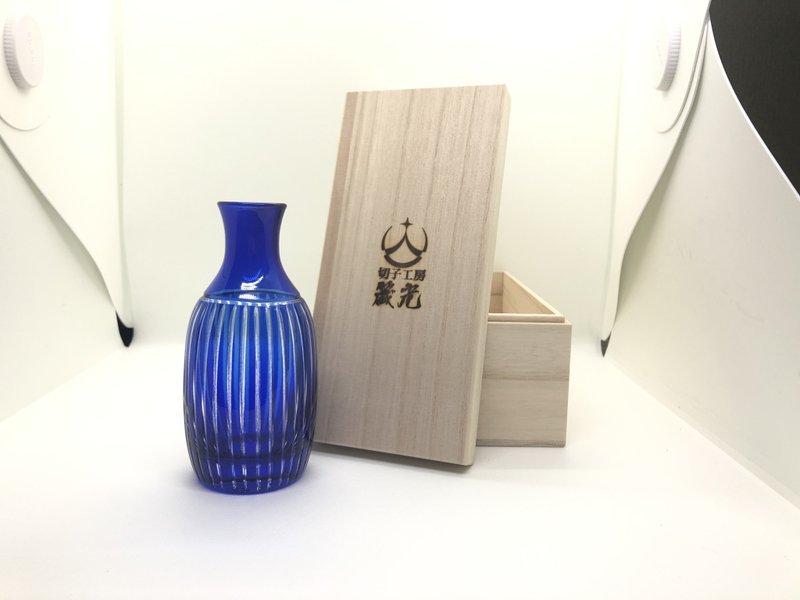 Tokkuri / Bamboo forest - 酒杯/酒器 - 玻璃 蓝色