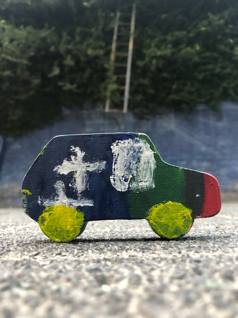 Rover休旅车-彩绘积木DIY材料包 - 插画/绘画/写字 - 木头 咖啡色