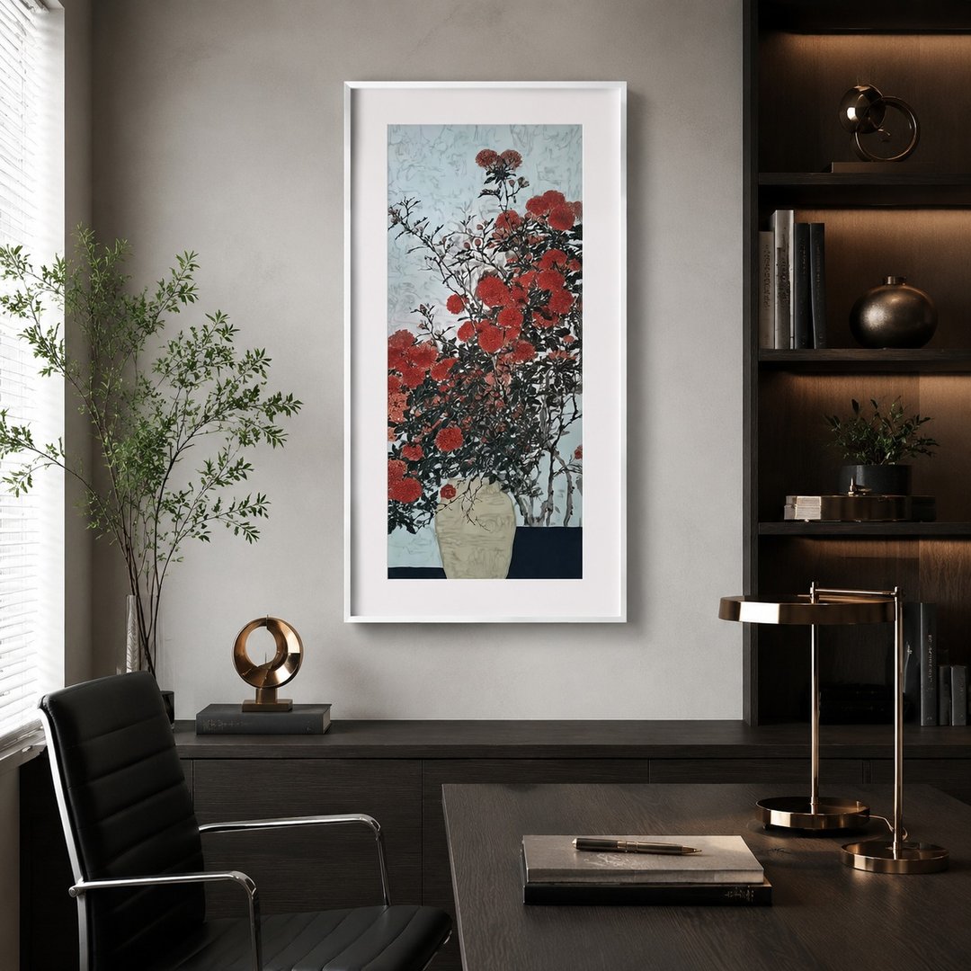 装饰画 - 花 | 挂画 | 入厝礼 | 中国风 | 挂画 | 民宿布置 | 送礼 | 摆饰 - 海报/装饰画/版画 - 木头 多色