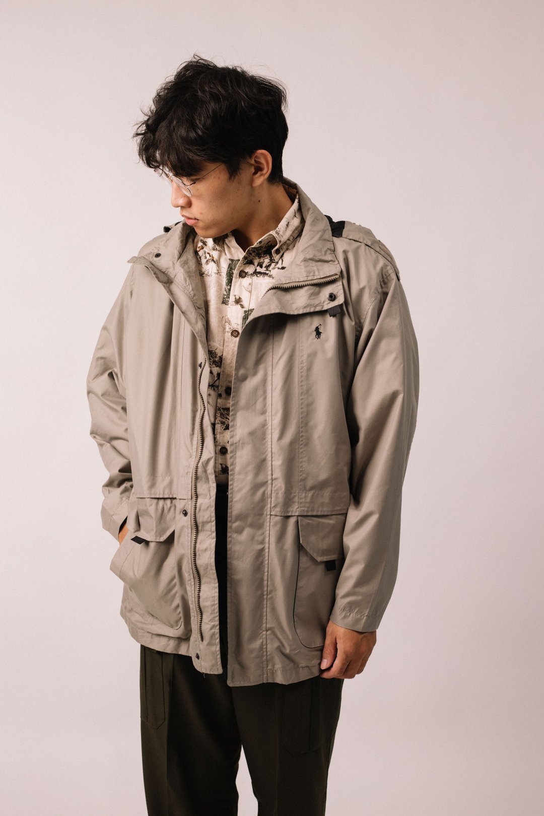 哈灵顿外套/Ralph Lauren Polo/古着【初恋贩卖所】Vintage/E011 - 女装休闲/机能外套 - 棉．麻 