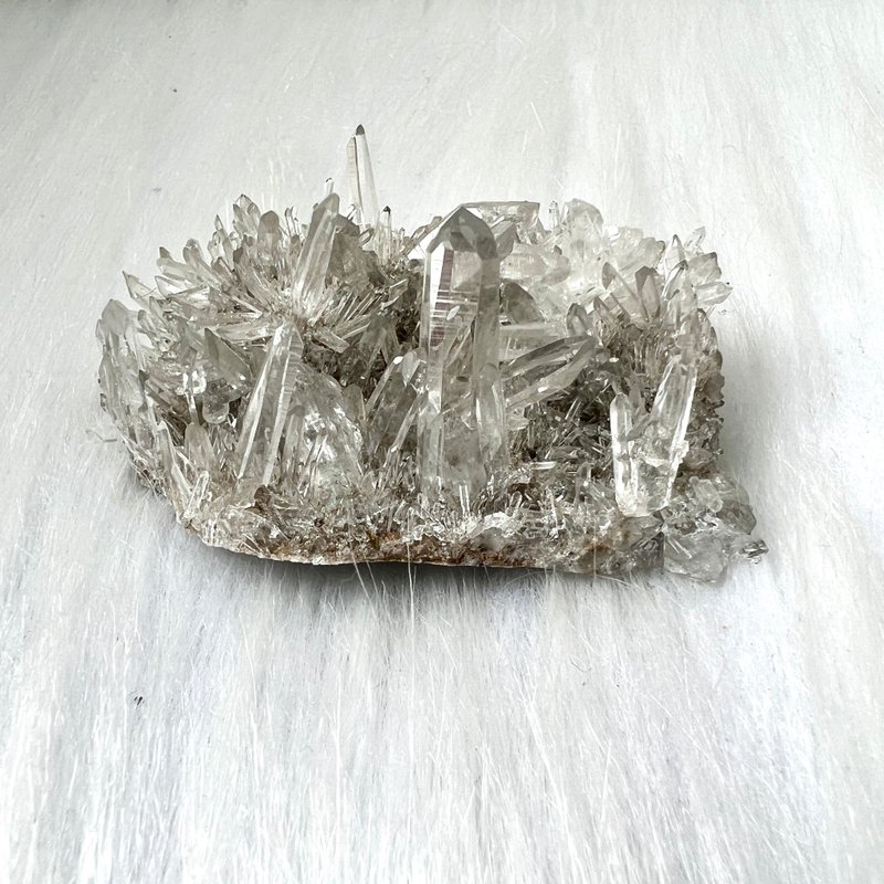白菊花晶簇 | 水晶 | 水晶簇 | 水晶摆件 - 摆饰 - 水晶 透明