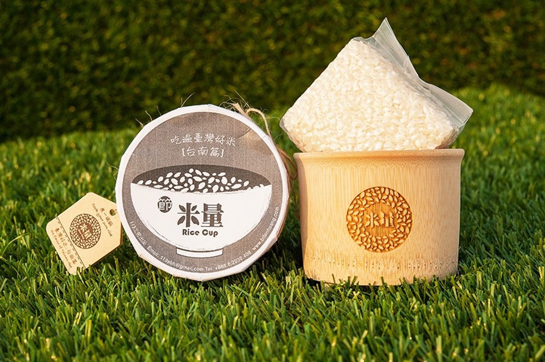 节米量　竹米杯－轻松煮1人份的米饭  半碗饭的量 - 厨房用具 - 竹 金色