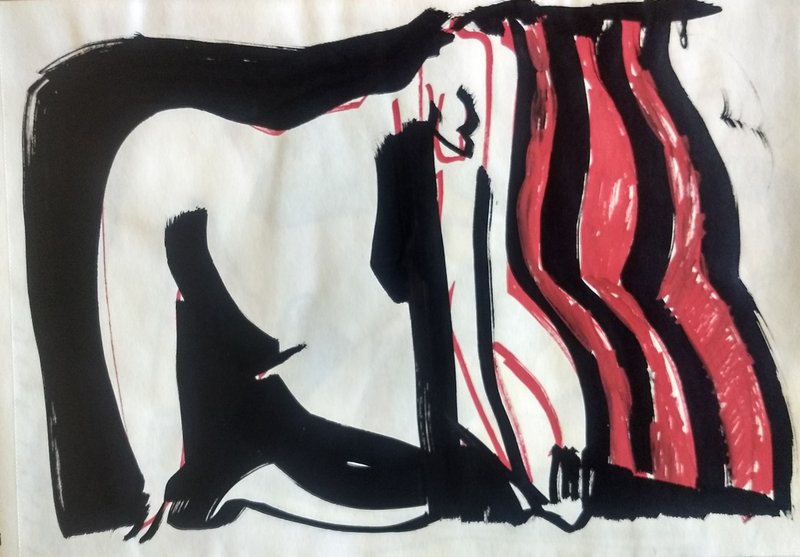 裸体律动抽象迷恋艺术品 - 海报/装饰画/版画 - 纸 