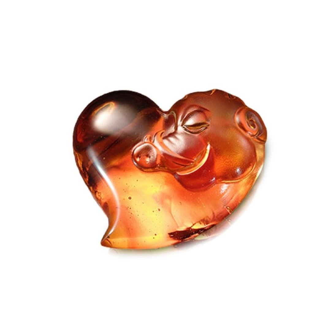 LIULI 属猪的星星  属猪的心 - 摆饰 - 琉璃 红色