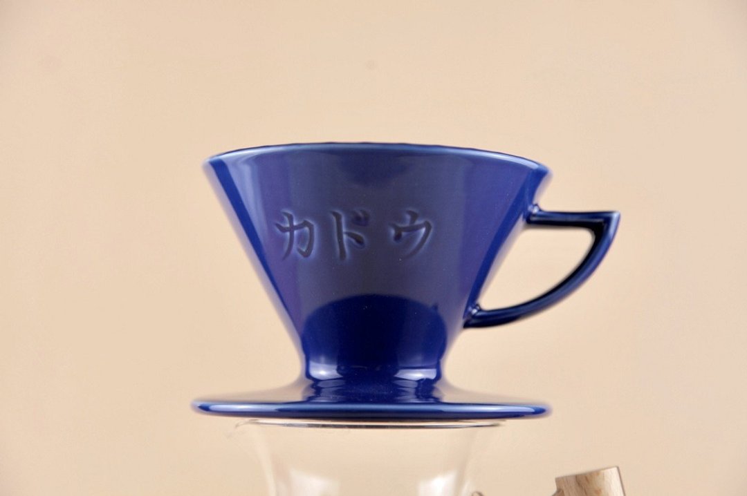 新货到 星芒滤杯 波佐见烧 绀青蓝 日本制 珈堂 Kadou M1 极棉 - 咖啡壶/周边 - 瓷 