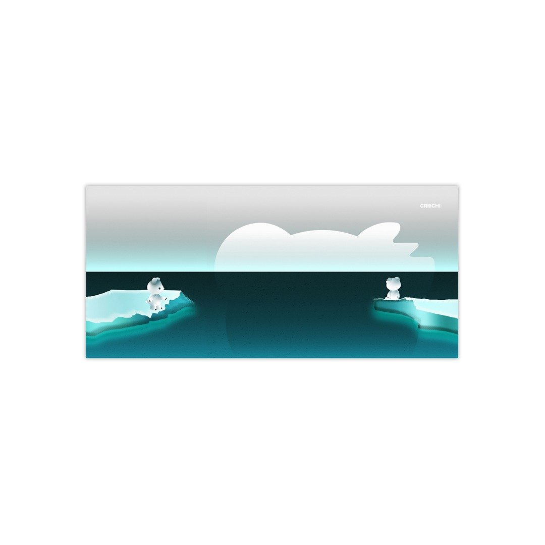 CRIIICHI古治 彼岸浮冰 全景明信片 - 卡片/明信片 - 纸 多色