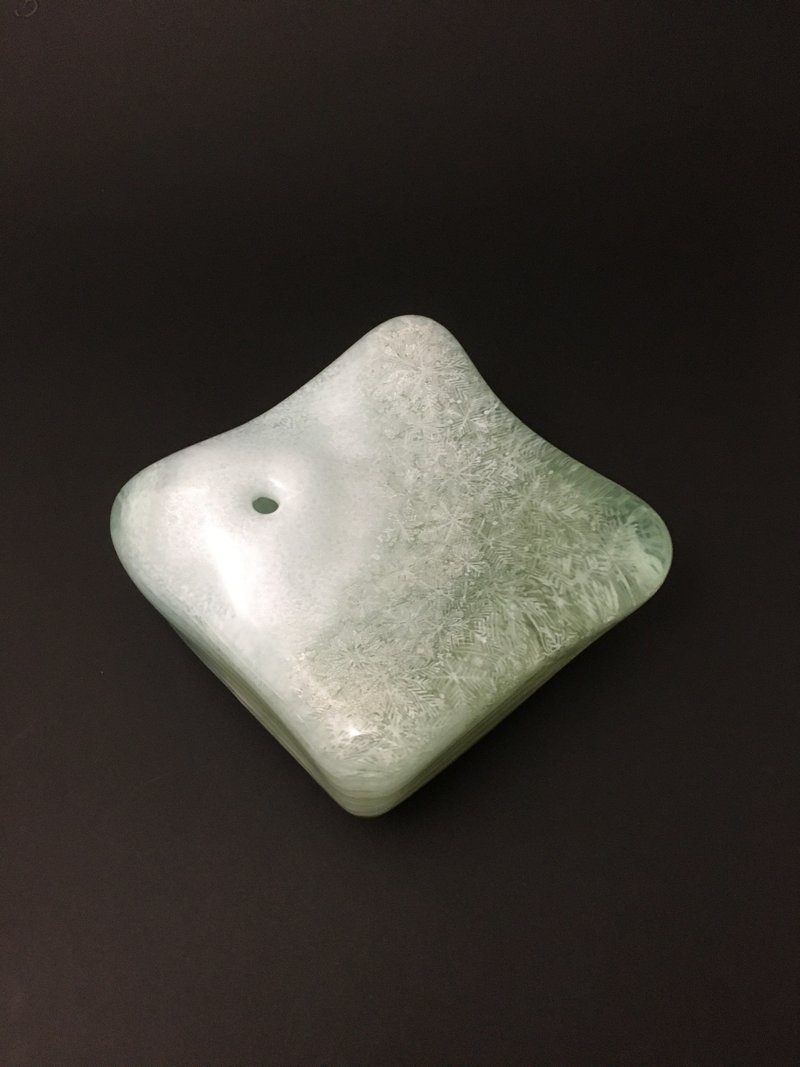雪の詩　一輪挿し - 花瓶/陶器 - 玻璃 绿色