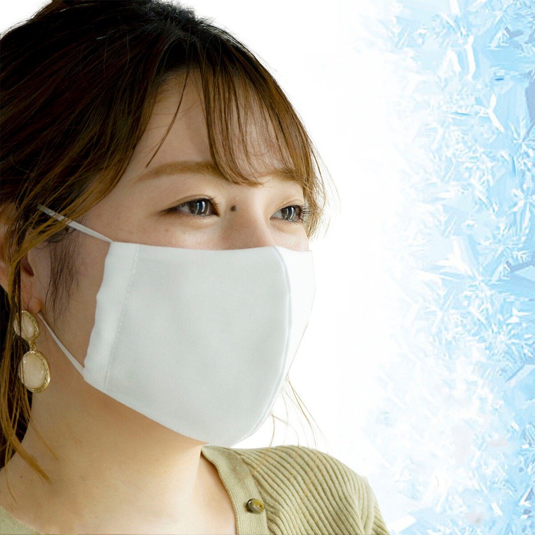 Normal Delivery 3D Mask [Antibacterial Anti-Virus Mask Cold Feeling Material] Cool Contact Summer Mask KC13K - 口罩 - 其他材质 白色
