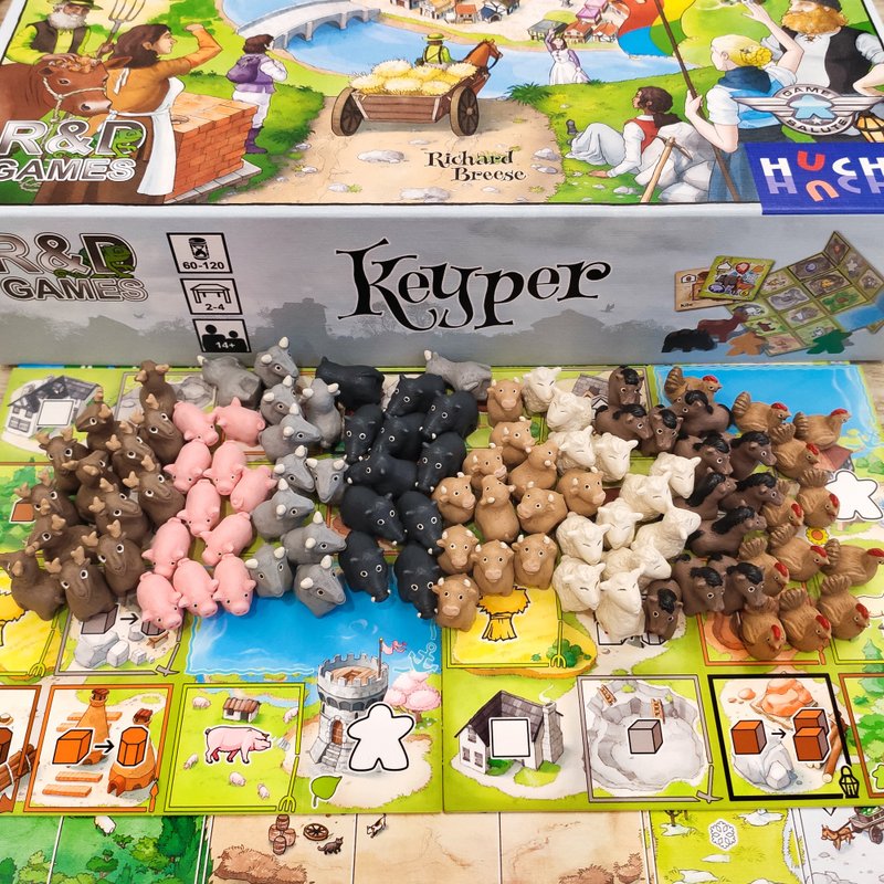 与 Keyper 棋盘游戏兼容的豪华动物代币 - 桌游/玩具 - 其他材质 