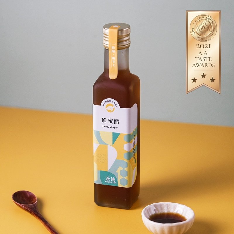 【永祯】蜂蜜醋250ml / 健康果醋/ 2年酿造/ 天然发酵 - 醋/水果醋 - 浓缩/萃取物 黄色