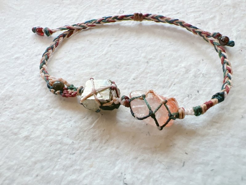 小矿工_蜡绳手环 | 小火龙矿编 | - 手链/手环 - 半宝石 