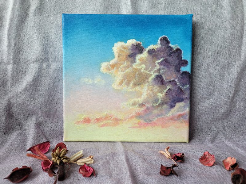 幻变的彩云(手绘塑胶彩/压克力)挂画 - 海报/装饰画/版画 - 颜料 