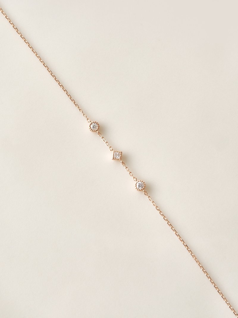 | ETHEREAL方映手链 | 18K金 钻石轻珠宝//圣诞礼物 - 手链/手环 - 贵金属 