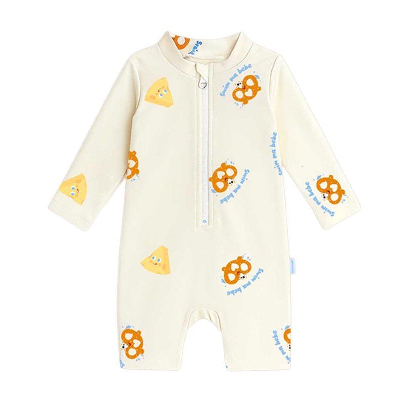 Cheese Pretzel Swimsuit - 泳衣/游泳用品 - 聚酯纤维 白色