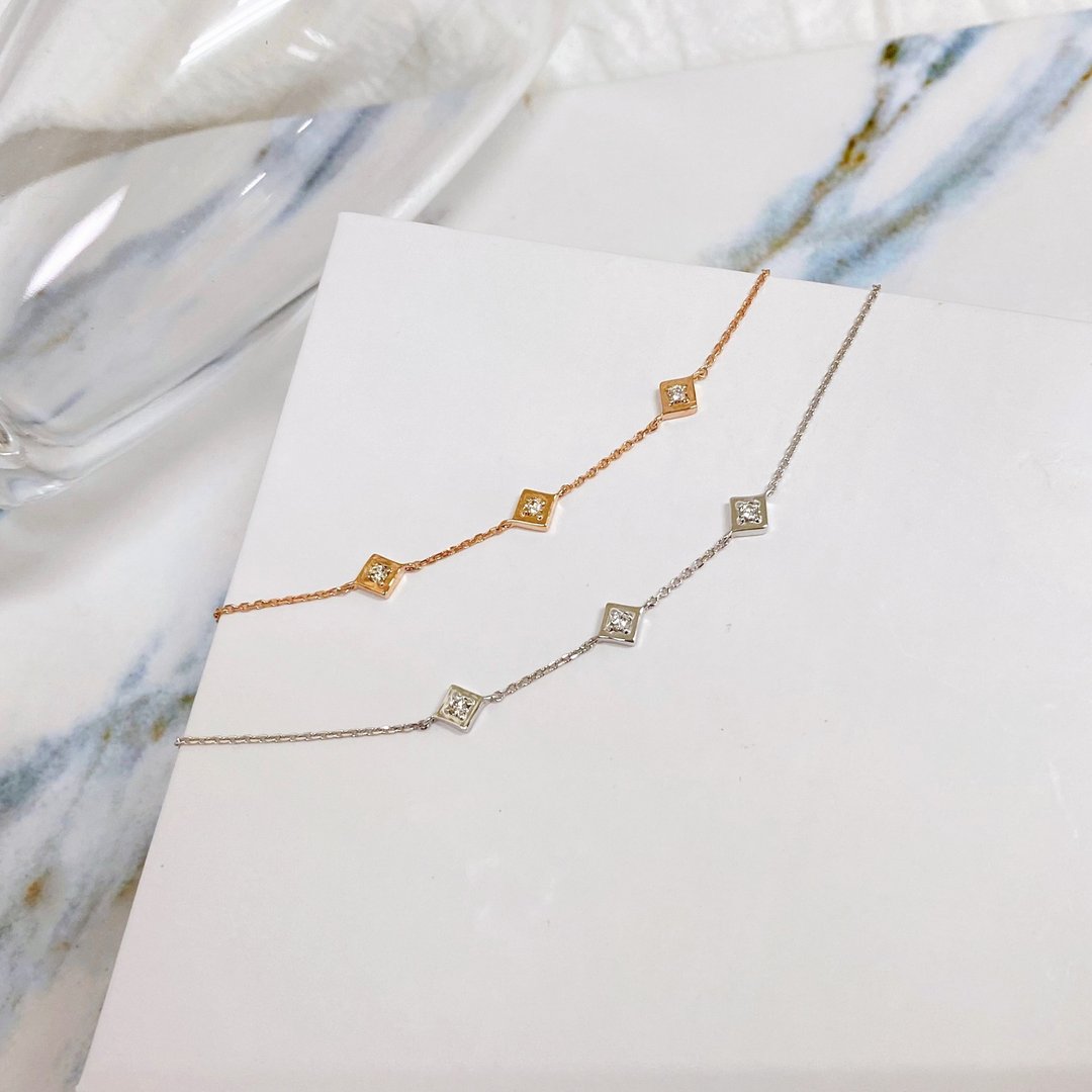 14K | 几何菱形_手链 - 手链/手环 - 贵金属 