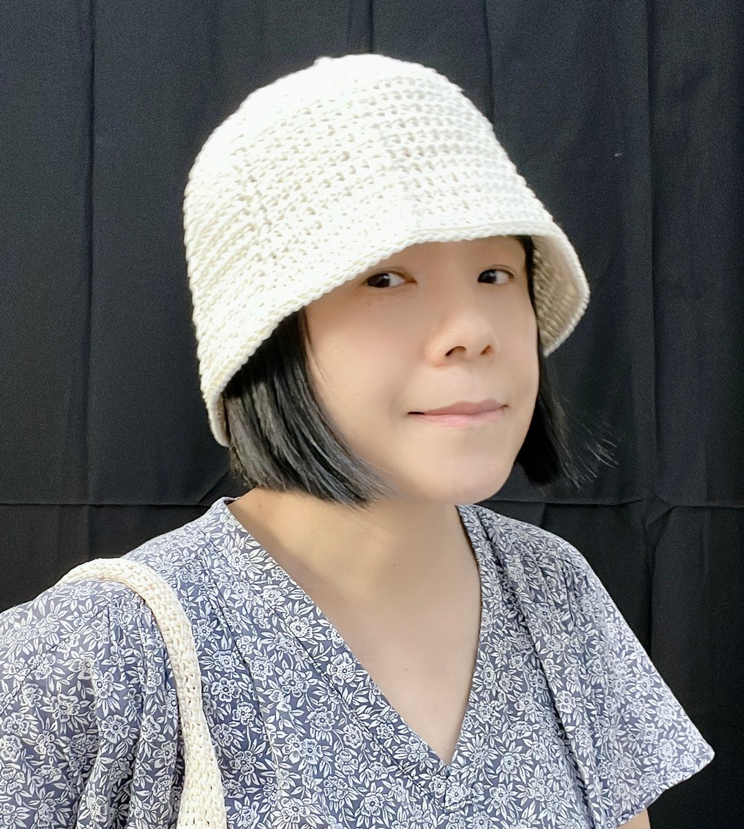 日系简约 遮阳棉线帽 卡其白 可折叠 - 帽子 - 棉 
