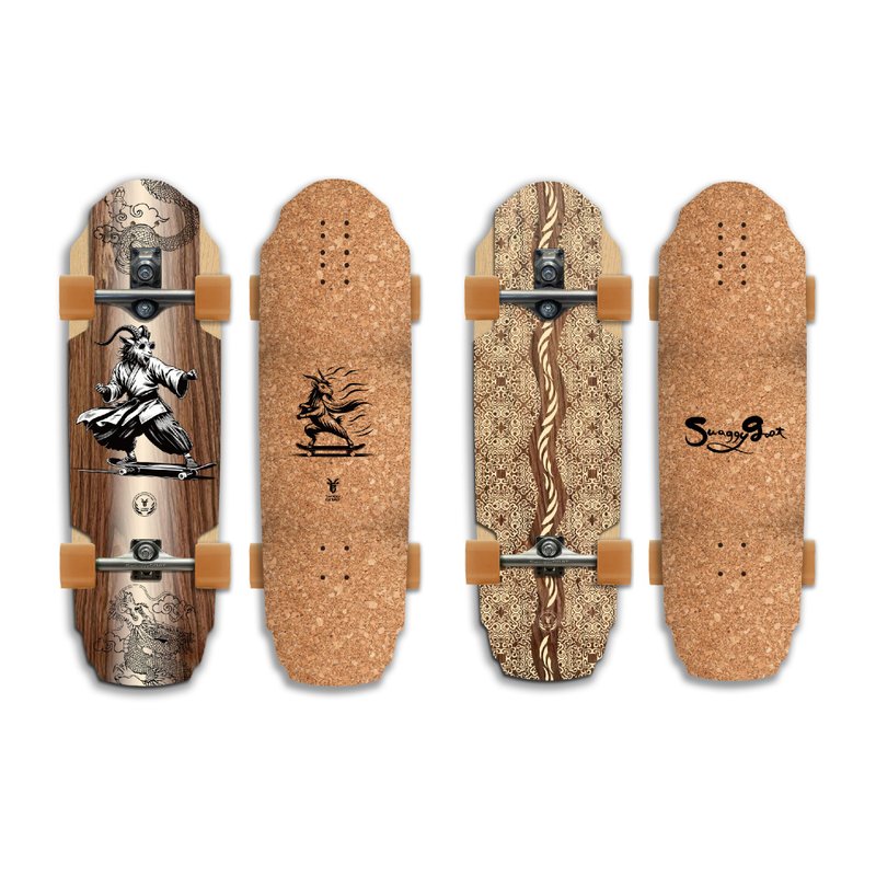 台湾-Swaggy GOAT冲浪滑板36寸巡航板 碳化竹+枫木+软木面 - 运动/健身用品 - 其他材质 