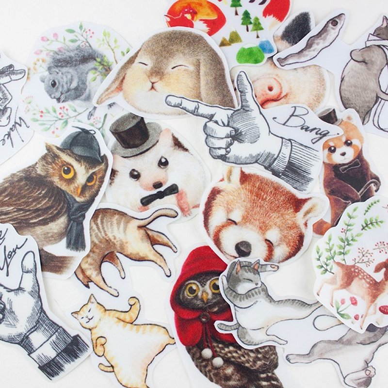 透明贴纸 - 任选越多越多折 - 防水、防刮、防晒 - 非惊喜包XDD - 贴纸 - 塑料 透明