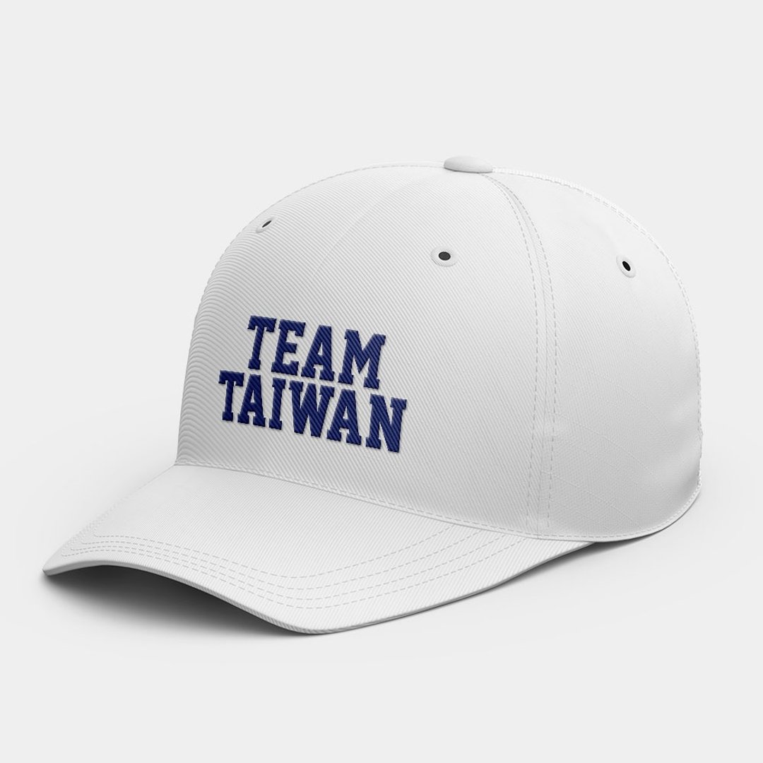 【电绣棒球帽】TeamTaiwan 共 5 色可选 电绣字可换色 PS274 - 帽子 - 棉．麻 白色
